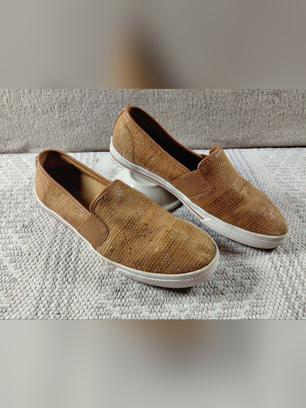 Womens Ralph Lauren Polo Jinny Camel Size 9B Slip On Shoe Boho Fall
